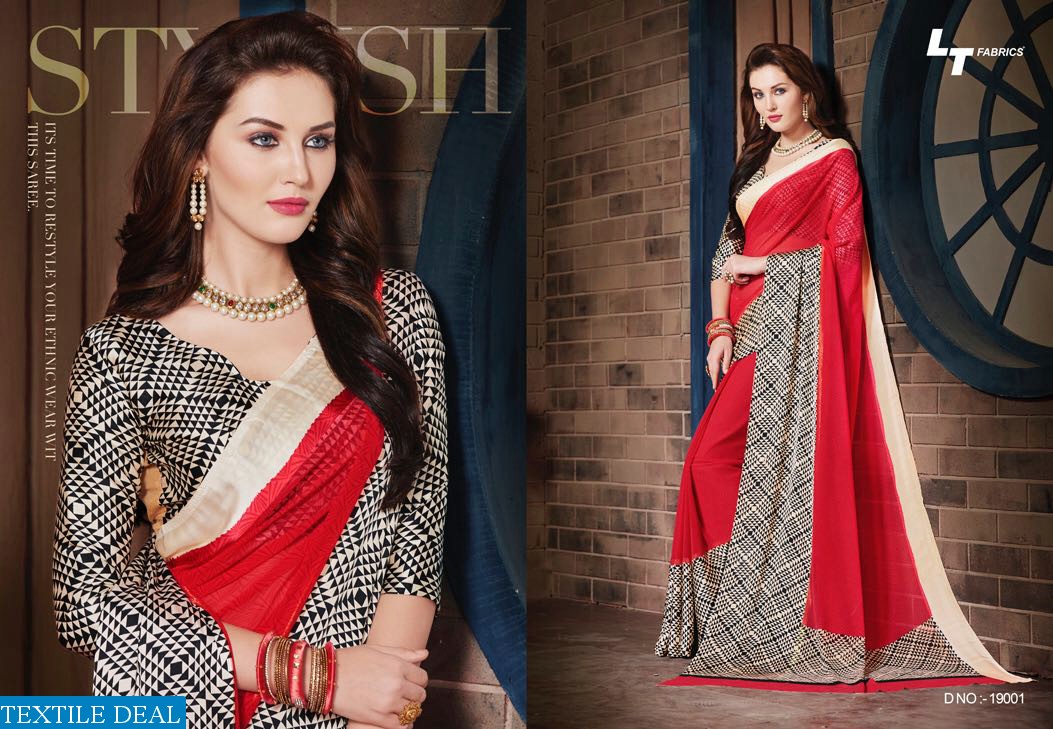 LT Glitz Wholesale Satin border Ethnic Saree
